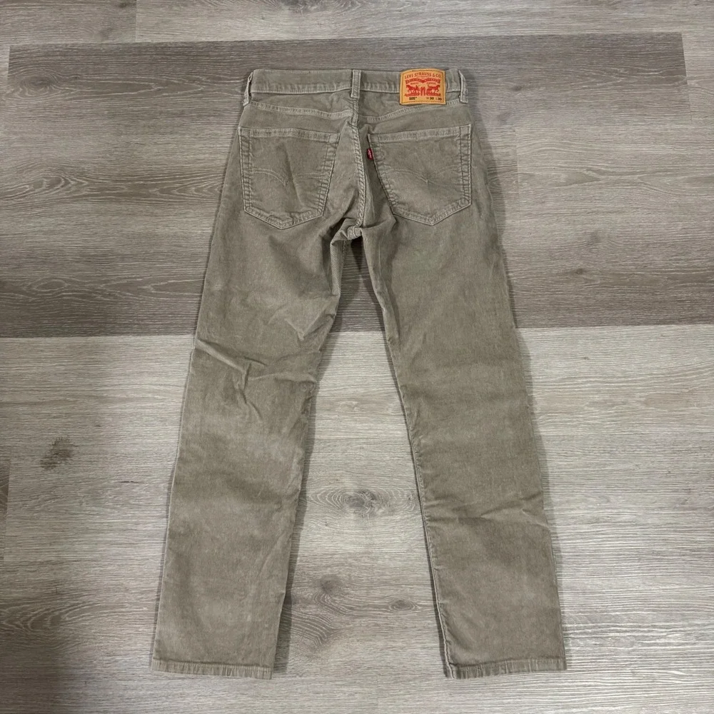 Lot 2 Levi's 505 Regular Fit Pants Mens 30x30 Tan Blue Corduroy